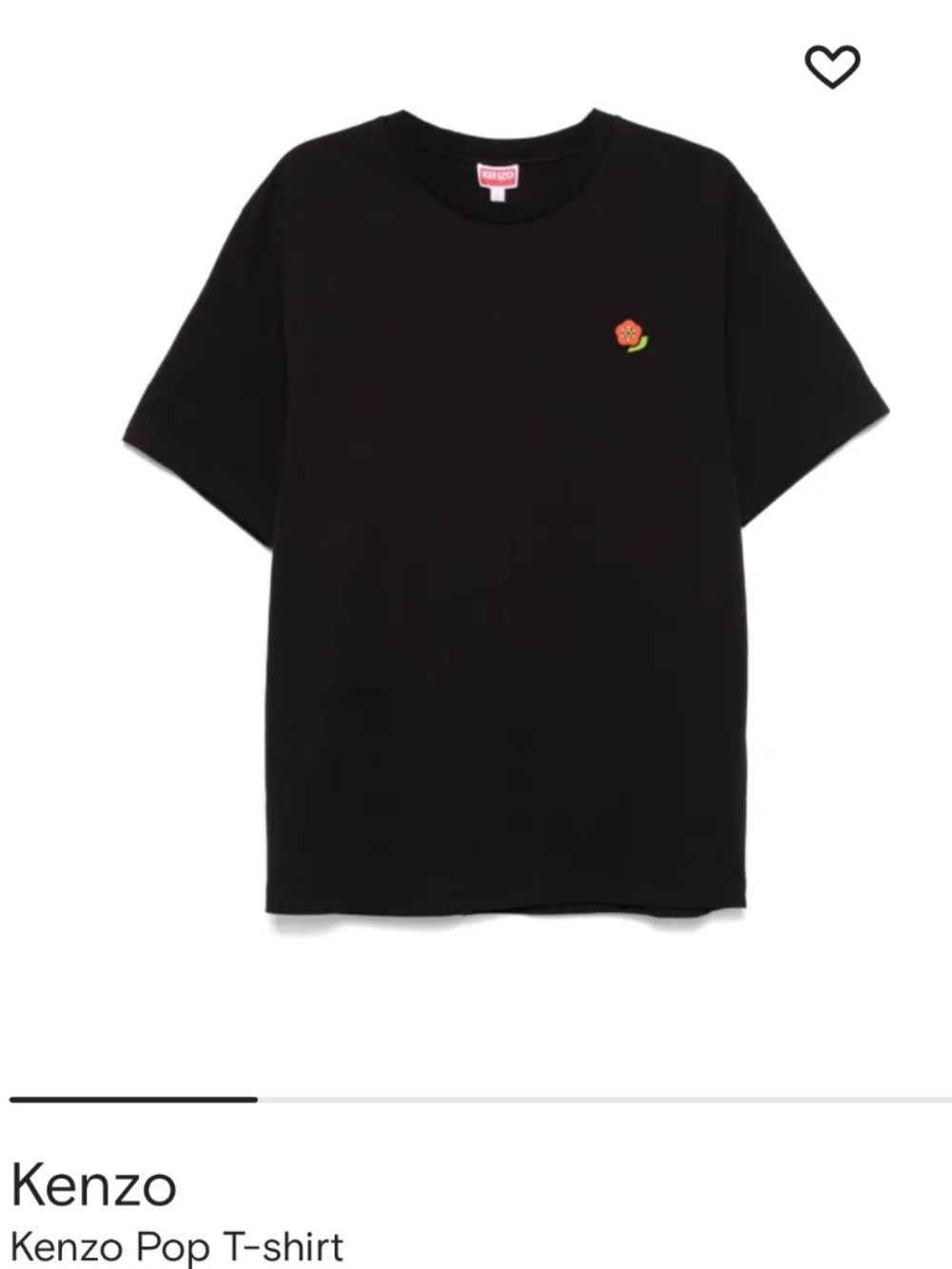 Kenzo pop flower crest black men’s T-shirt in the size medium.